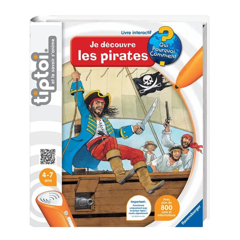 Livre interactif- Je découvre les pirates