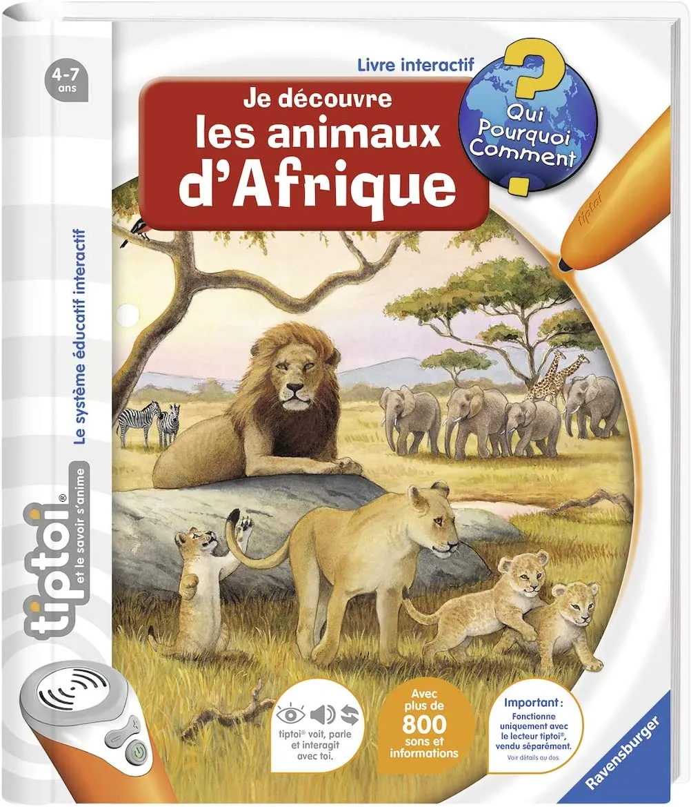 Livre interactif- Je découvre les animaux d'Afrique