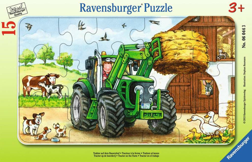 Kinderpuzzle Traktor auf dem Bauernhof