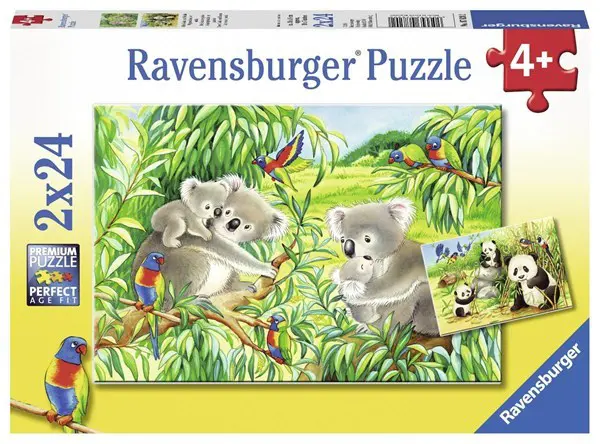 Süße Koalas und Pandas puzzle