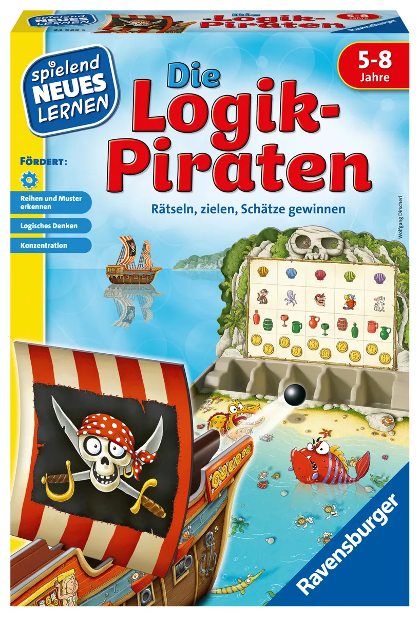 """Ravensburger 24969 - Die Logikpiraten, Aktionspiel, Logikspiel, Familienspiel"""