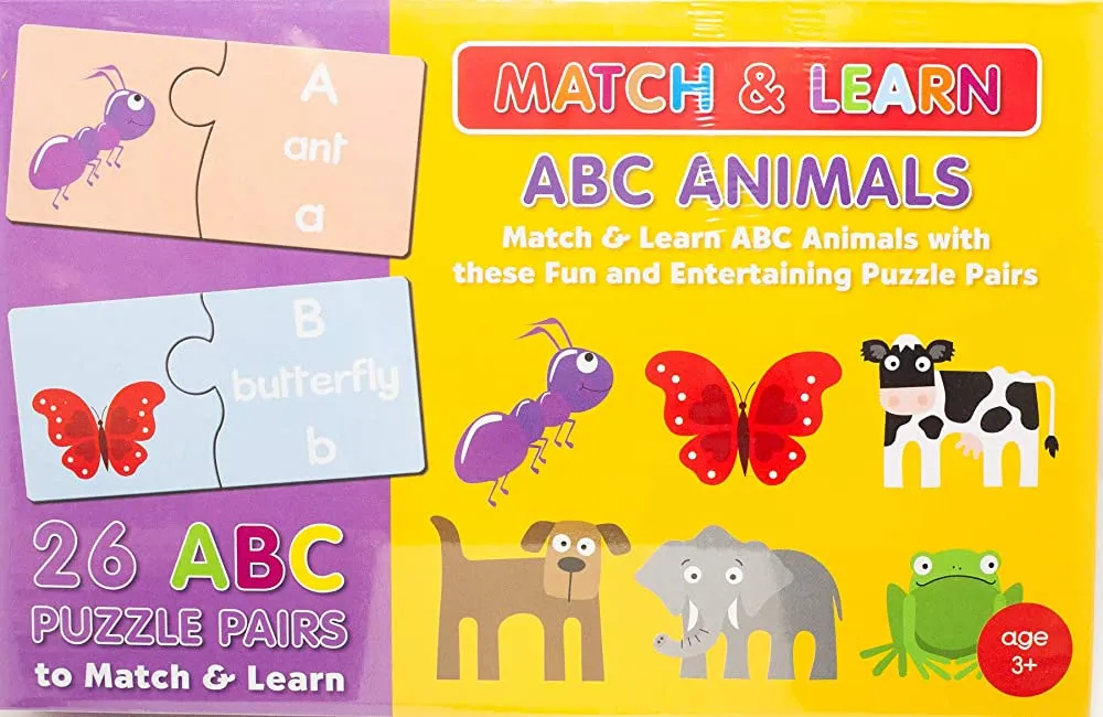 MATCH & LEARN BOX ABC ANIMALS