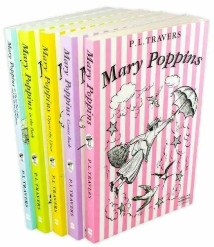 Mary Poppins 5 Books Collection Set By P. L. Travers 