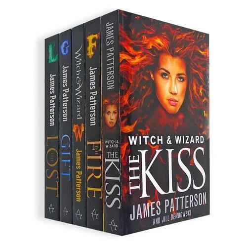 James Patterson Witch & Wizard Series 5 Books Collection Set (The Gift The Fire The Kiss The Lost Witch & Wizard)