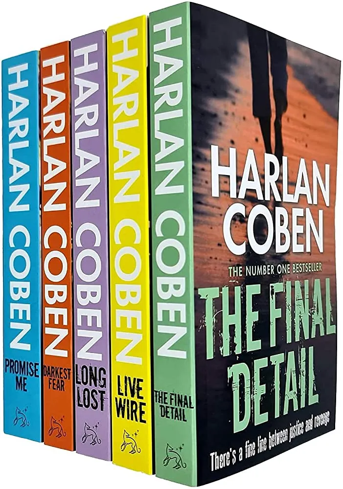 Harlan Coben Collection 5 Books Set Series 2 - The Final Detail Darkest Fear Promise Me Long Lost Live Wire