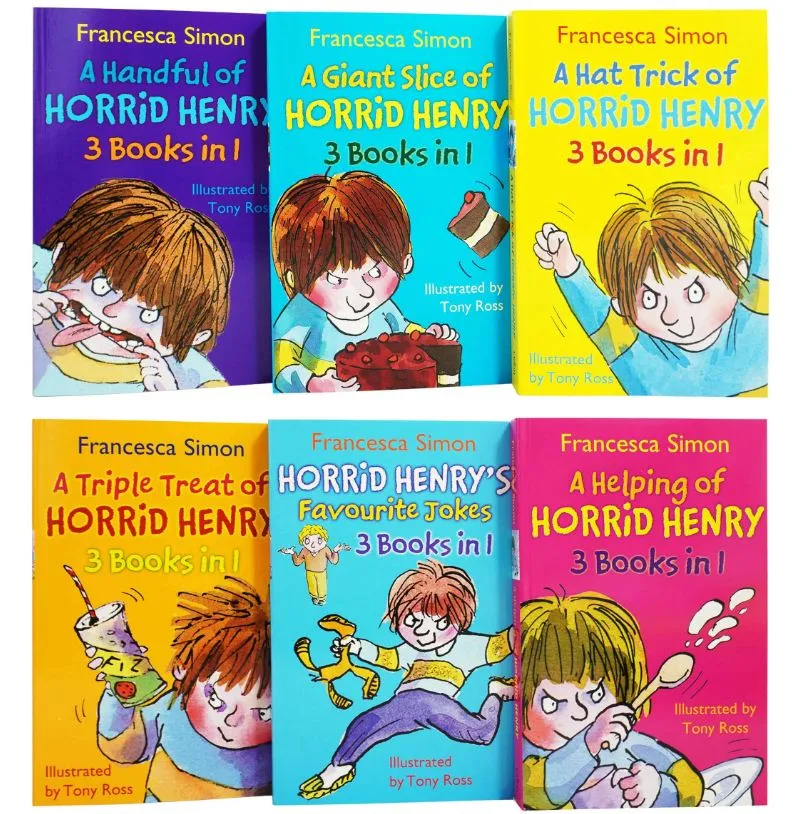 Horrid Henry by Francesca Simon 18 Titles in 6 Books Collection Set