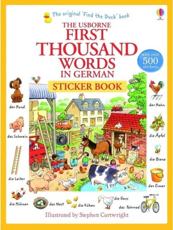 First Thousand Words in German Sticker Book