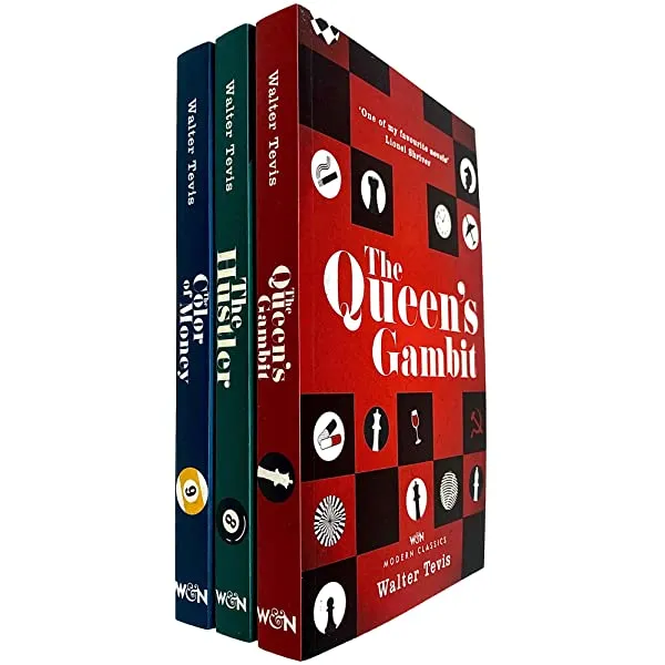 The Queens Gambit Series 3 Books Collection Set by Walter Tevis - The Queens Gambit The Hustler The Color of Money