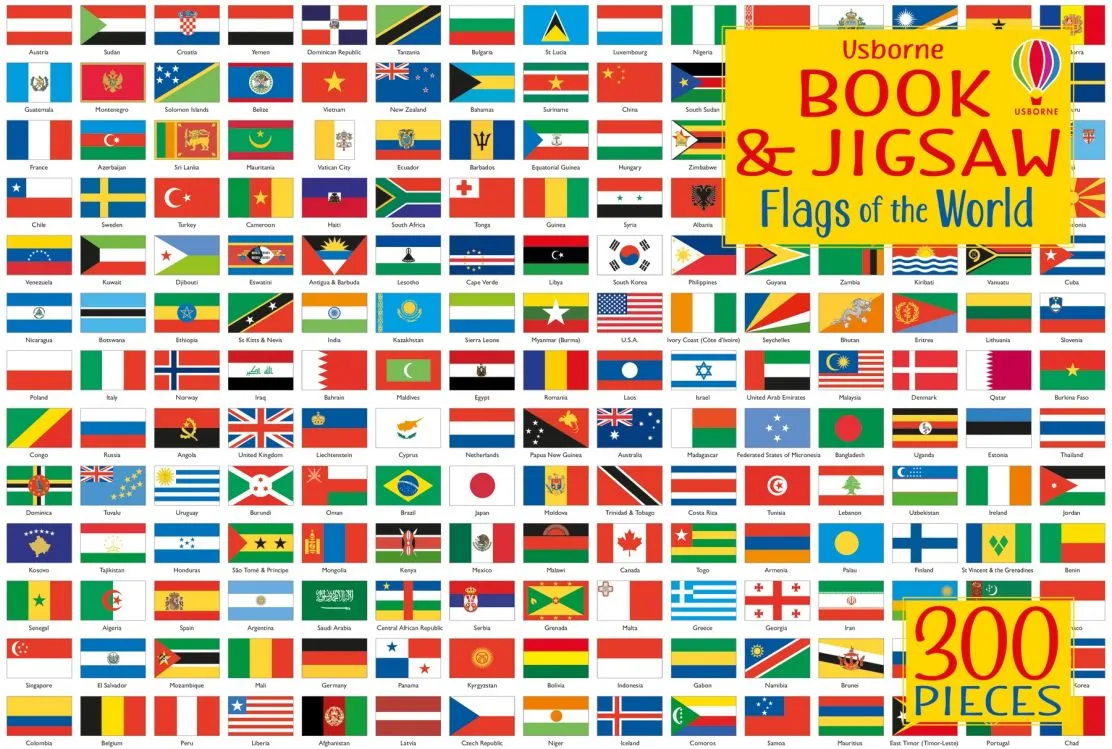 Usborne Book and Jigsaw Flags of the World