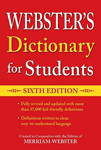 Webster's Dictionary for Students, 6 Edition
