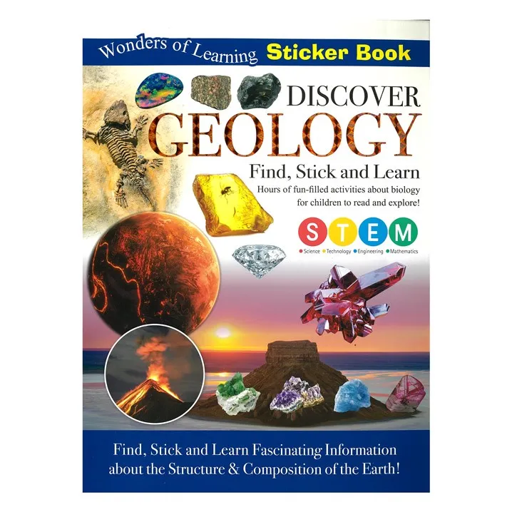STICKER BOOK WOL GEOLOGY