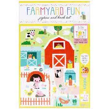 PUZZLE AND BOOK BOX FARMYARD FUN