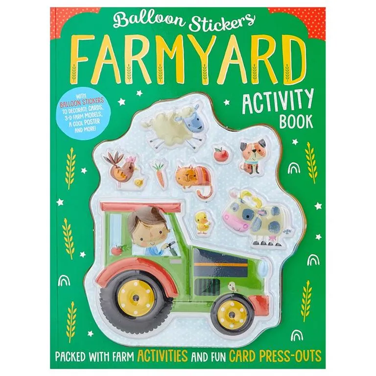 Balloon Stickers Farmyard Activity Book