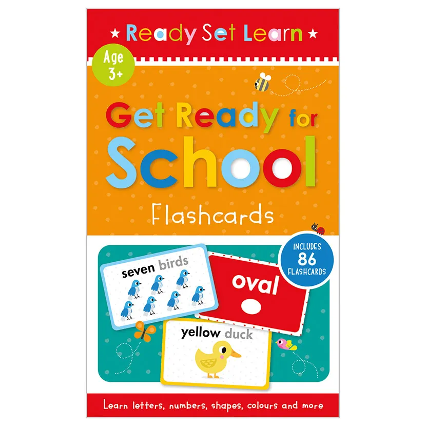 "Ready, Set, Learn Get Ready for School Flashcards"