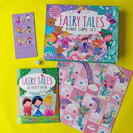 BOARD GAME & BOOK SET FAIRY TALES