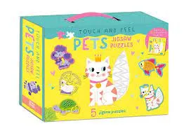 TOUCH AND FEEL PUZZLE AND BOOK SET PETS