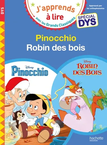 DISNEY-PINOCCHIO/ROBINDESBOISSPÉCIALDYS(DYSLEXIE)