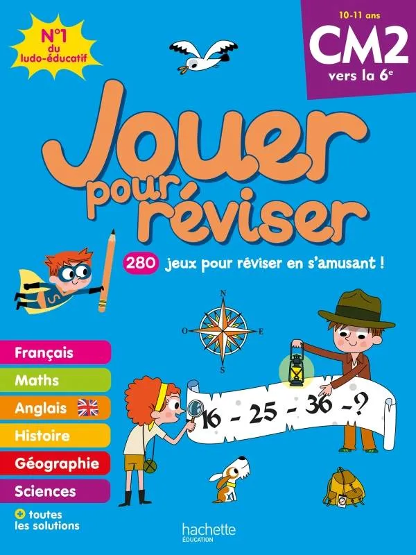 JOUER POUR RÉVISER - DU CM2 À LA 6E 10-11 ANS - CAHIER DE VACANCES 2020