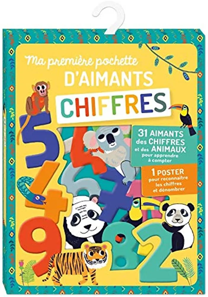 Ma première pochette d'aimants Chiffres - Avec 31 aimants et 1 poster