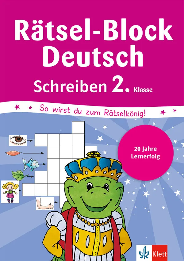 Rätsel-Block Deutsch Schreiben 2. Klasse