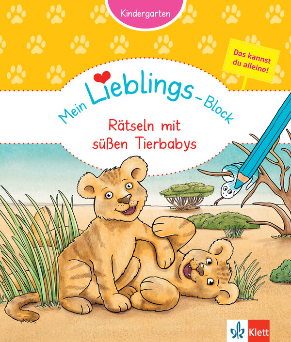 """Mein Lieblings-Block Rätseln mit süßen Tierbabys: Kindergarten, ab 3 Jahren"""