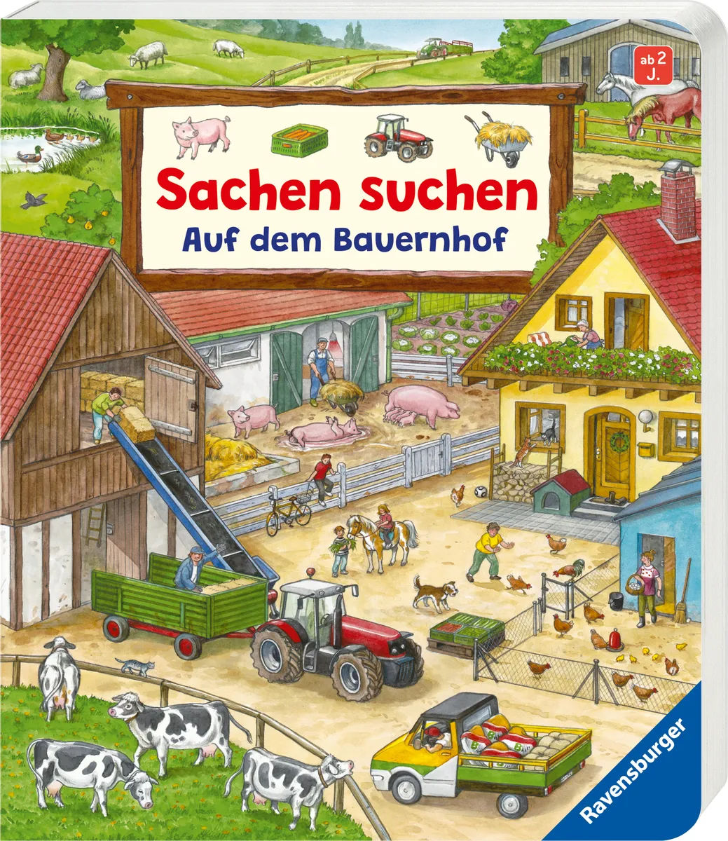Sachen suchen: Auf dem Bauernhof – Wimmelbuch from 2 Jahren