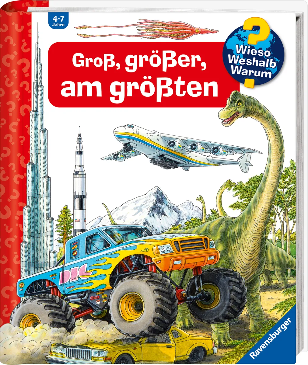 """Wieso? Weshalb? Warum? Groß, größer, am größten (Riesenbuch)"""