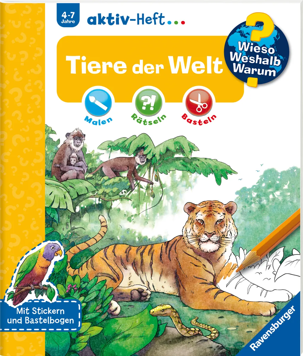 Tiere der Welt. Wieso? Weshalb? Warum? aktiv-Heft