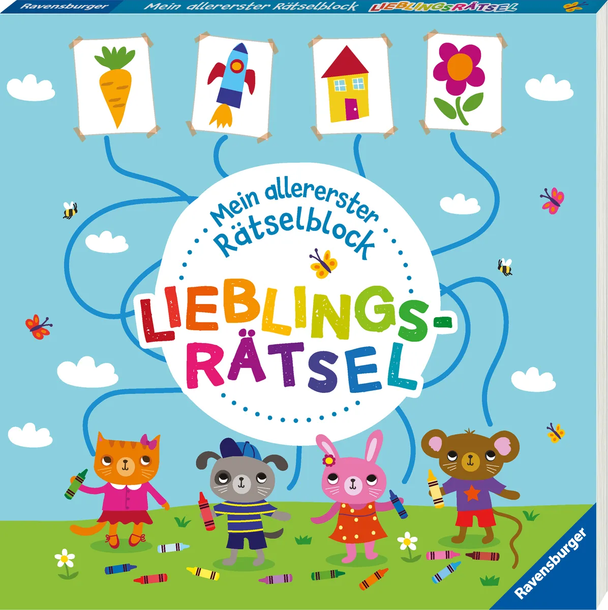 Ravensburger Mein allererster Rätselblock - Lieblingsrätsel - Rätselblock für Kinder from 3 Jahren