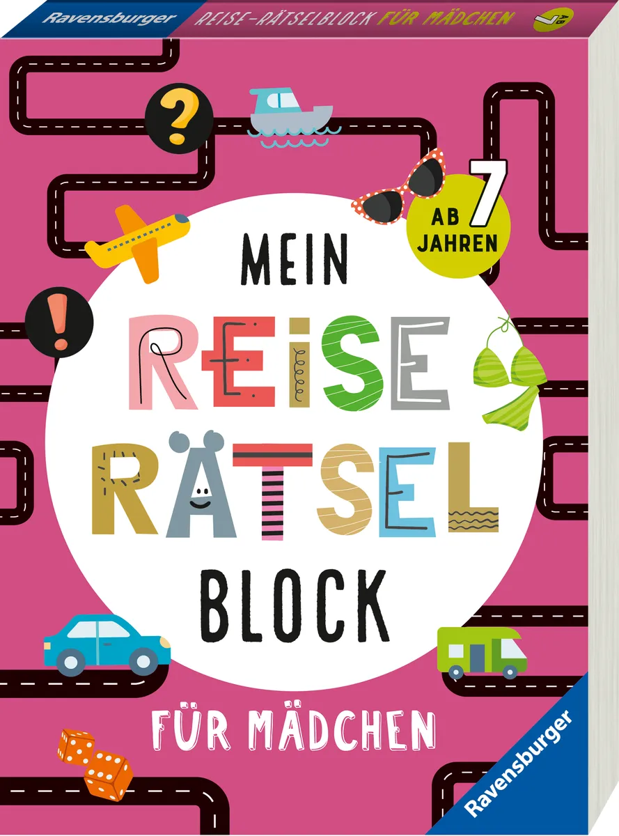 Mein Reise-Rätselblock für Mädchen