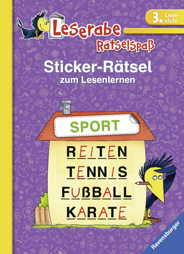 Sticker-Rätsel zum Lesenlernen, (3. Lesestufe)