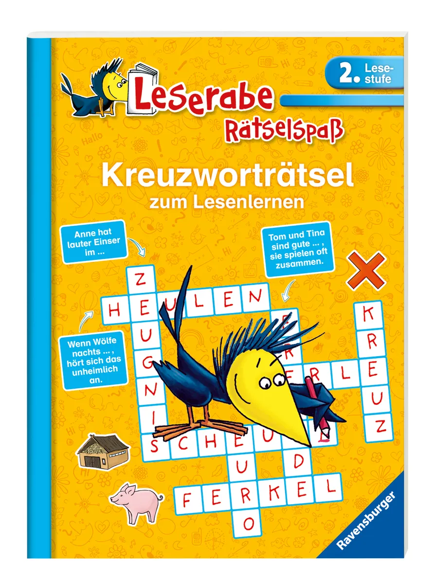 Kreuzworträtsel zum Lesenlernen (2. Lesestufe