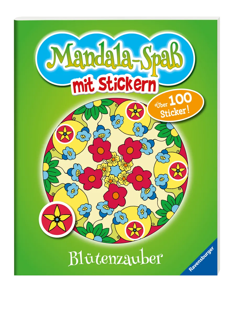 Mandala-Spaß mit Stickern: Blütenzauber