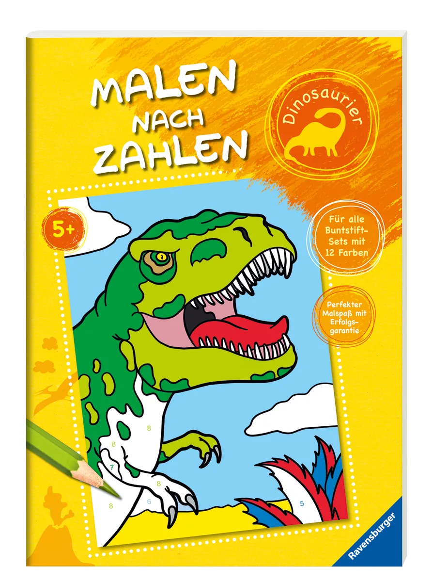 Malen nach Zahlen: Dinosaurier