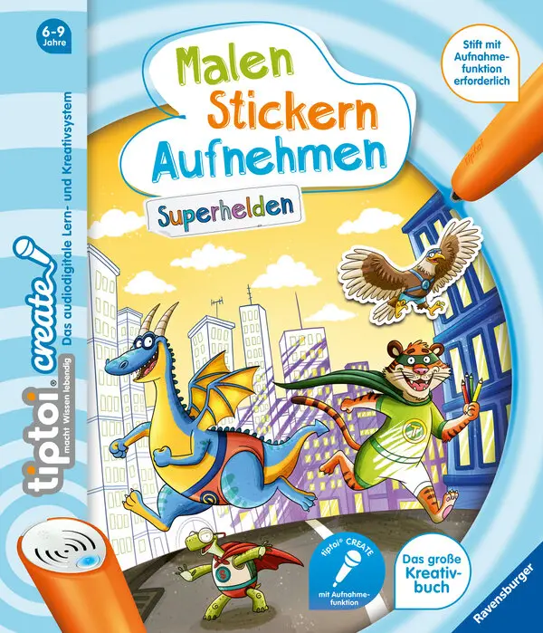 tiptoi® CREATE Malen Stickern Aufnehmen: Superhelden
