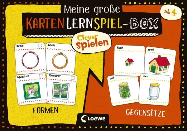 Meine große KartenLernSpiel-Box - Formen/Gegensätze