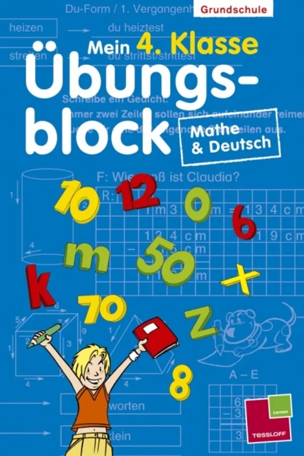 Mein 4. Klasse Ubungsblock: Grundschule Mathe & Deutsch