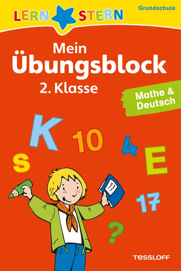 Lernstern: Mein Übungsblock 2. Klasse. Mathe & Deutsch