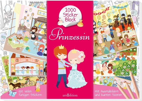 1000-Sticker-Block Prinzessin