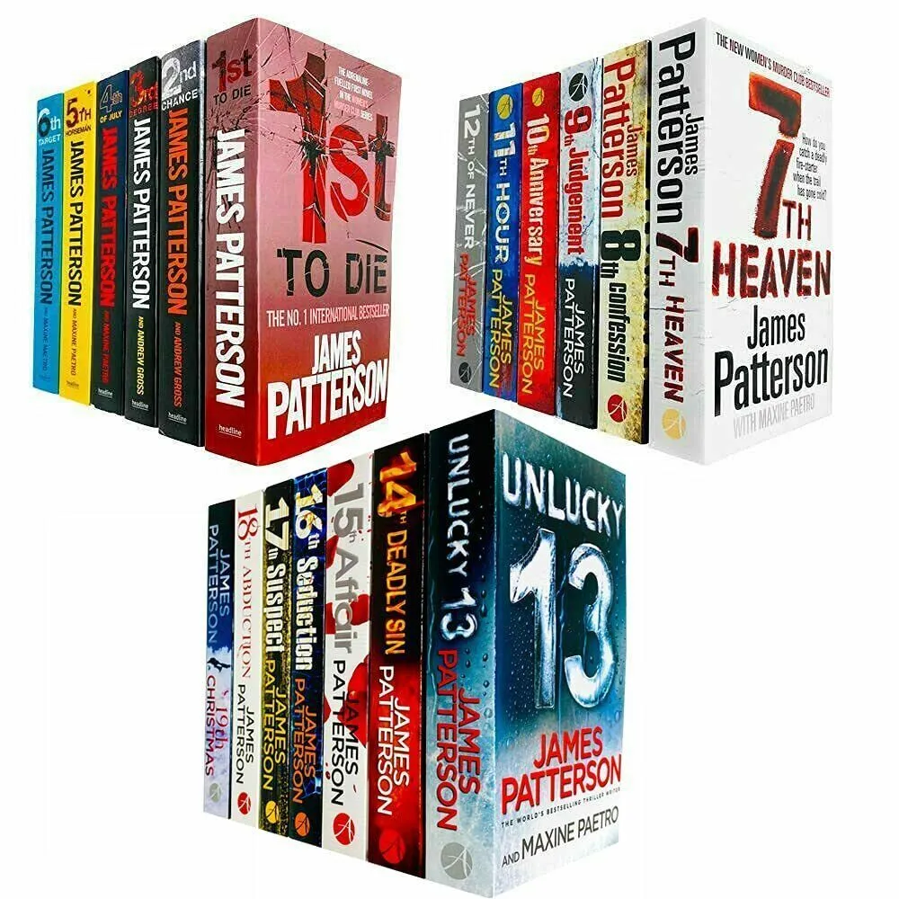 James Patterson Womens Murder Club Series Collection 19 Books Set (1 to 19)